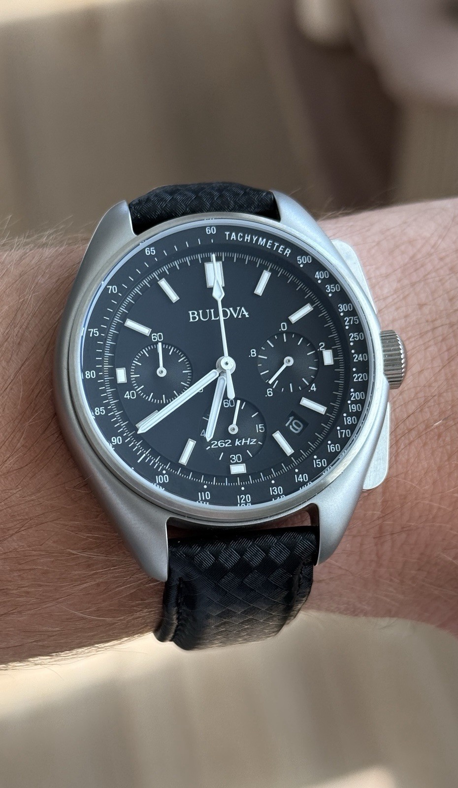 Bulova Lunar Pilot 96B251 Watch Box Set with Original Packaging