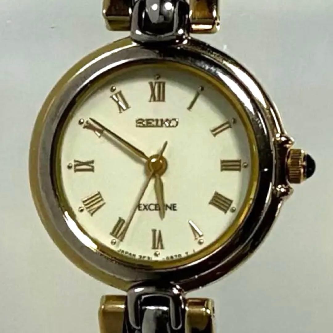 SEIKO EXCELINE 3F31-0060 Women’s Quartz Watch 20.5mm Wrist 15cm From Japan