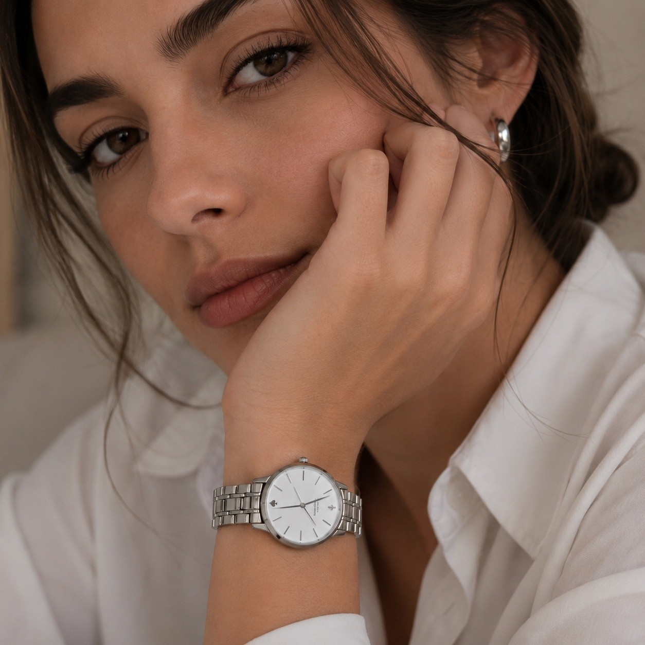 Kate Spade New York Silver Bracelet Watch | Quiet Luxury Minimalist