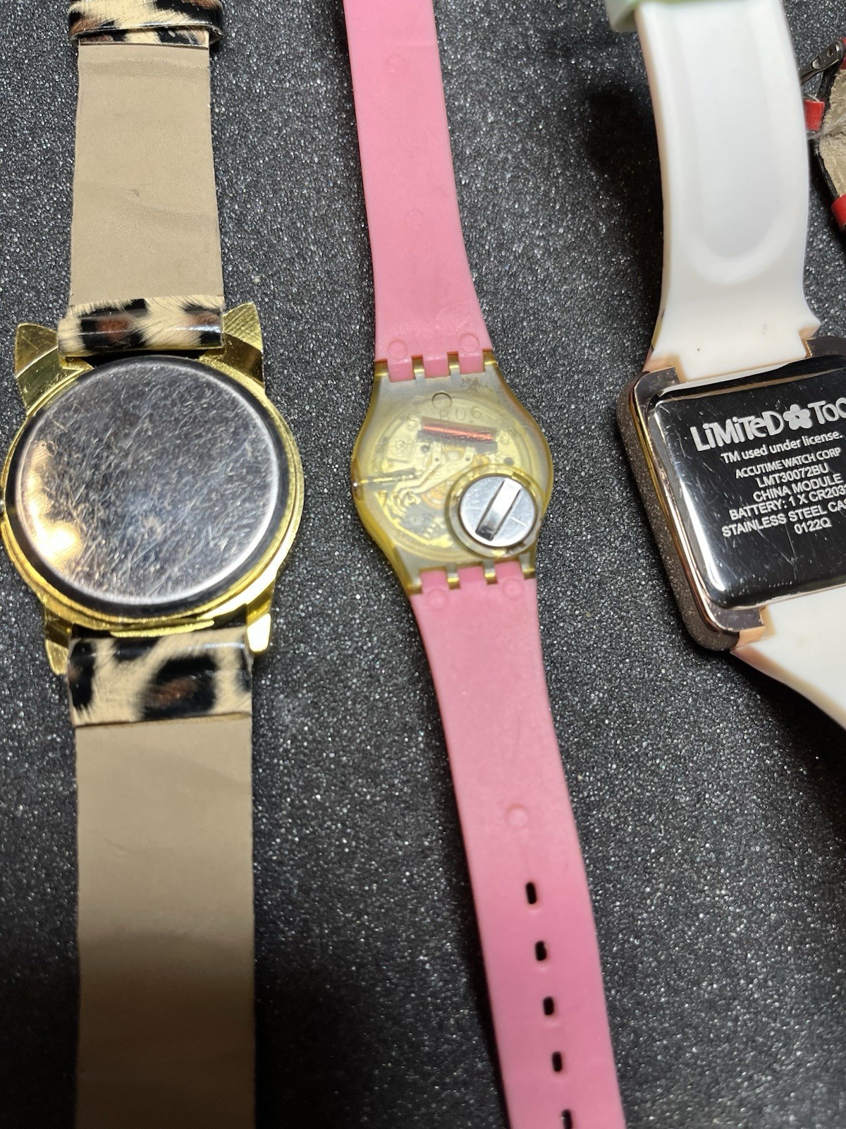 Lot Of 5 Kids Watches /Swatch /Disney /AccuTime /Others
