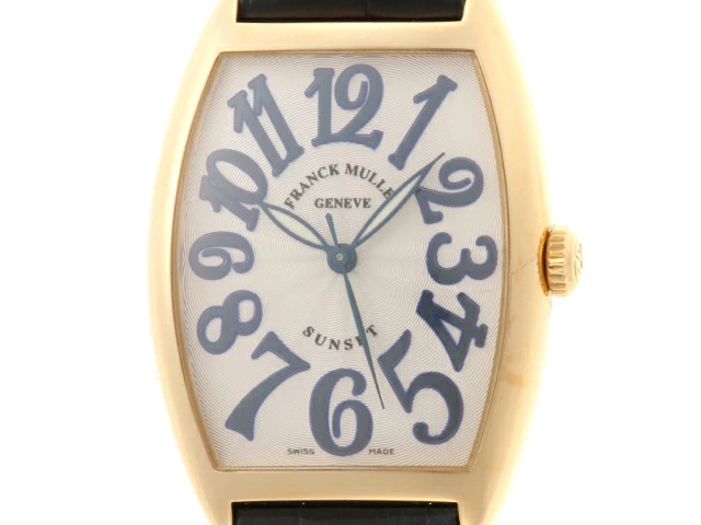 Franck Muller Tonneau Curvex Sunset 2852SC K18Yellow Gold / Leather #DW1425