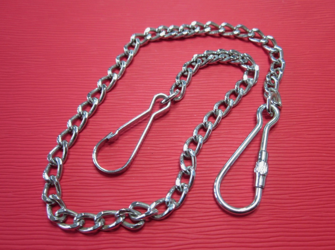 POCKET WATCH CHAIN FOR POCKET WITH SCREW HOOK CHAIN NECKLACE 38 CM