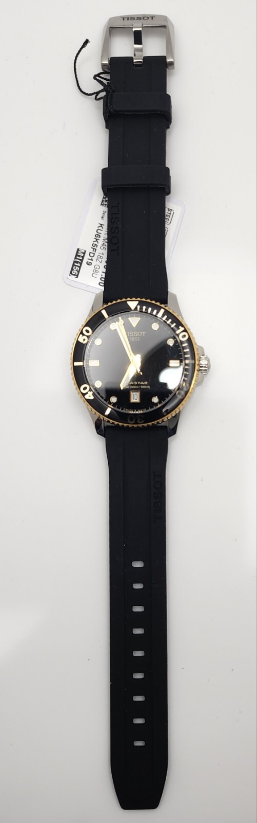 TISSOT Seastar 1000 Quartz 40MM Two Tone Rubber Strap Watch T120.410.27.051.00
