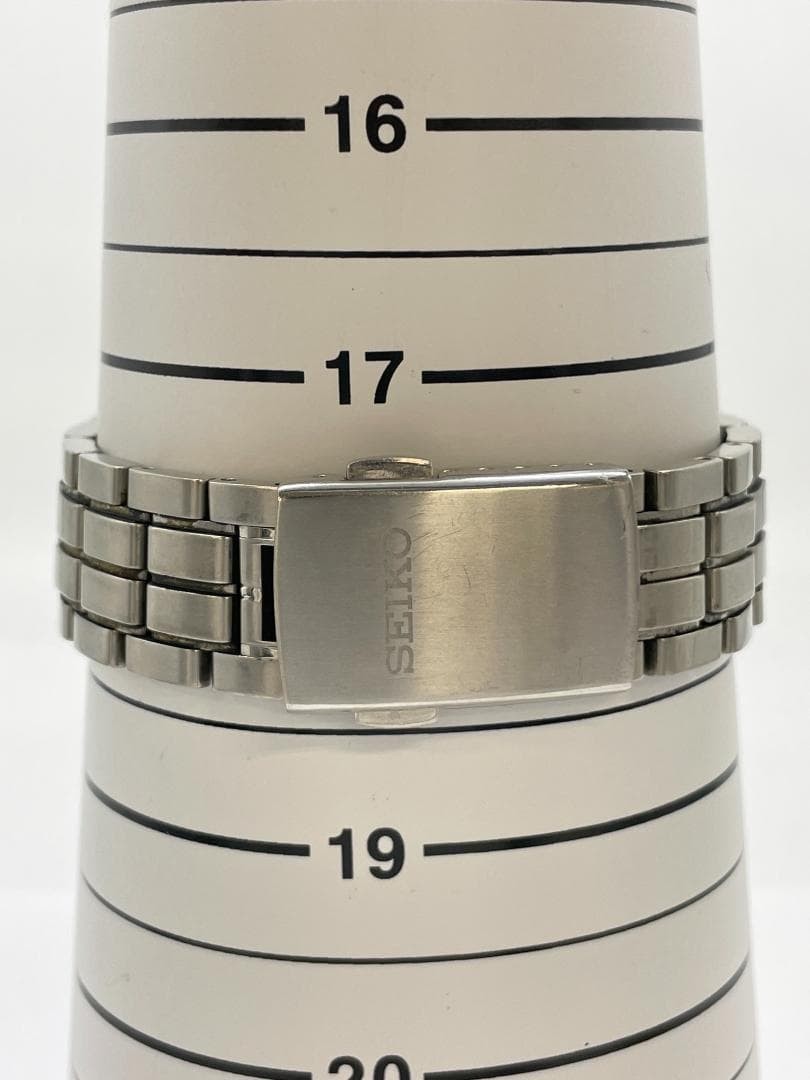 Seiko Brightz 8B43-0AA0 Radio Wave Control Solar White Dial Watch Used
