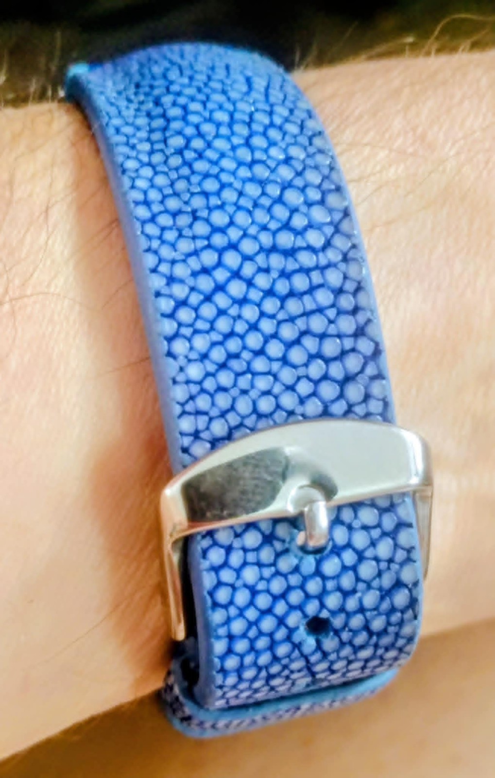 *RARE COLOR* Caravelle 11DPD N1 Vintage Mechanical UNISEX Watch Blue Color 7j