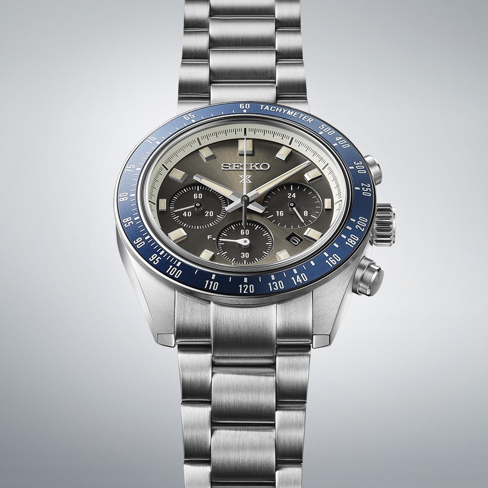 Seiko SSC939 Speedtimer Solar Chronograph Men’s Watch Gray Dial 100M