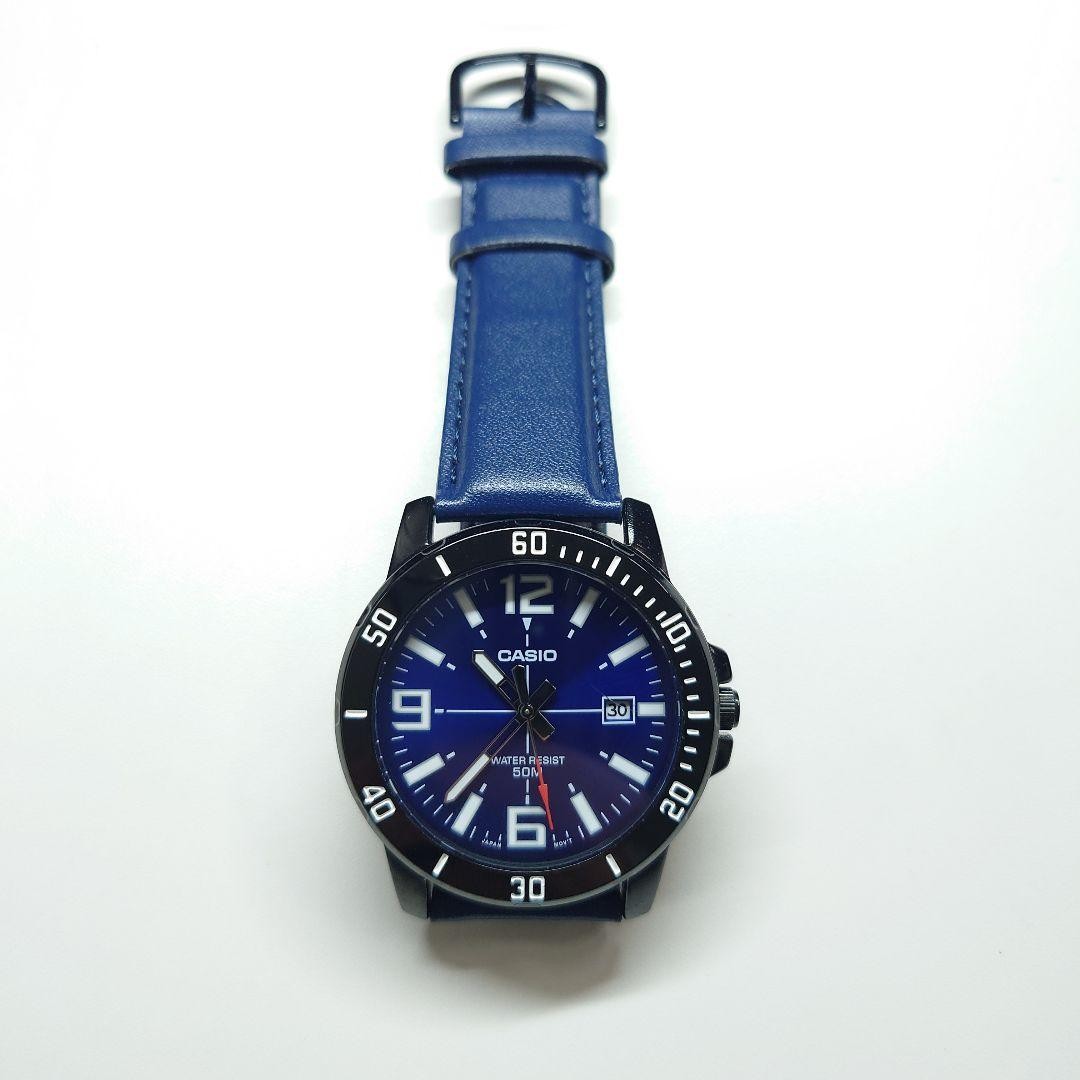 CASIO MTP-VD01BL-2B, working condition, battery replaced with new one.