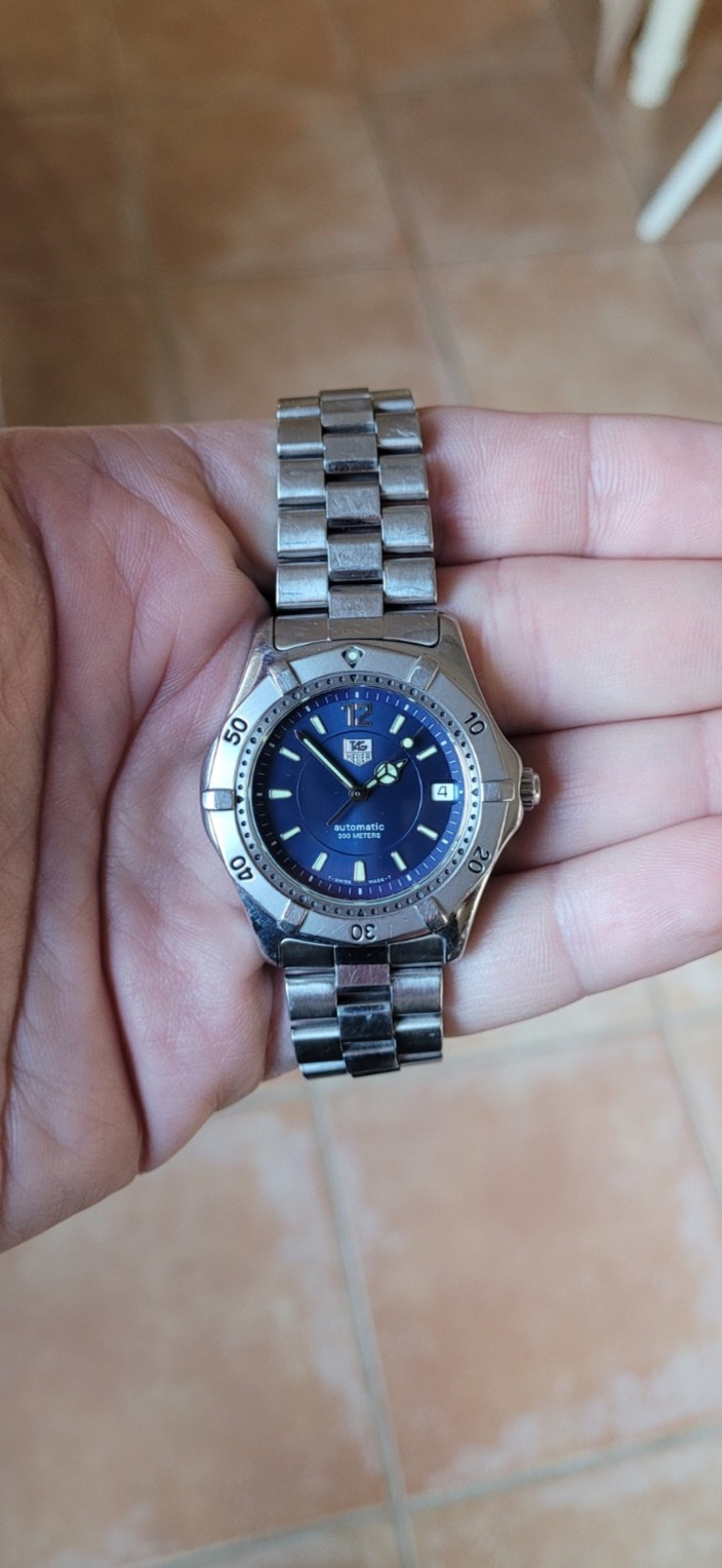 TAG Heuer WK2117.BA0311 Mens 2000 Series Automatic Watch Blue Silver Stainless