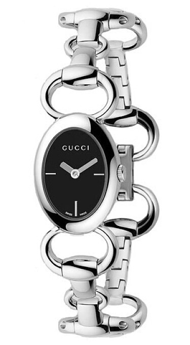GUCCI YA118501 Tornabuoni 118 Series Black Dial Stainless Steel Women’s Watch