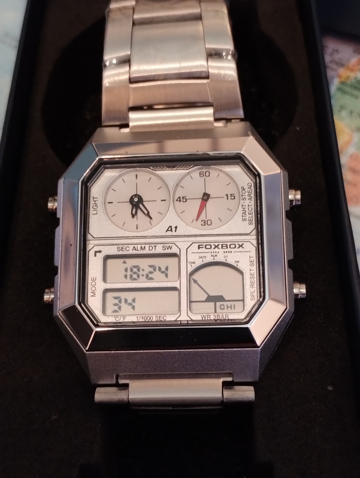 Fox Box Digital Analog Watch