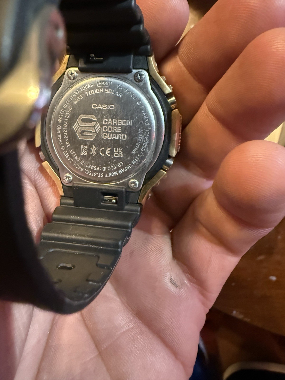 Casio G-SHOCK CUSTOM Tough Solar Bluetooth with 6.00 CT natural diamonds