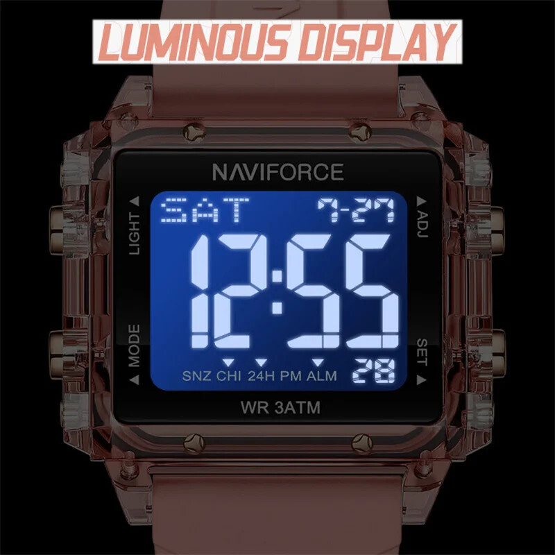 2025 New Design Women Watch Silicone Strap LED Digital Sports Fashion Casual