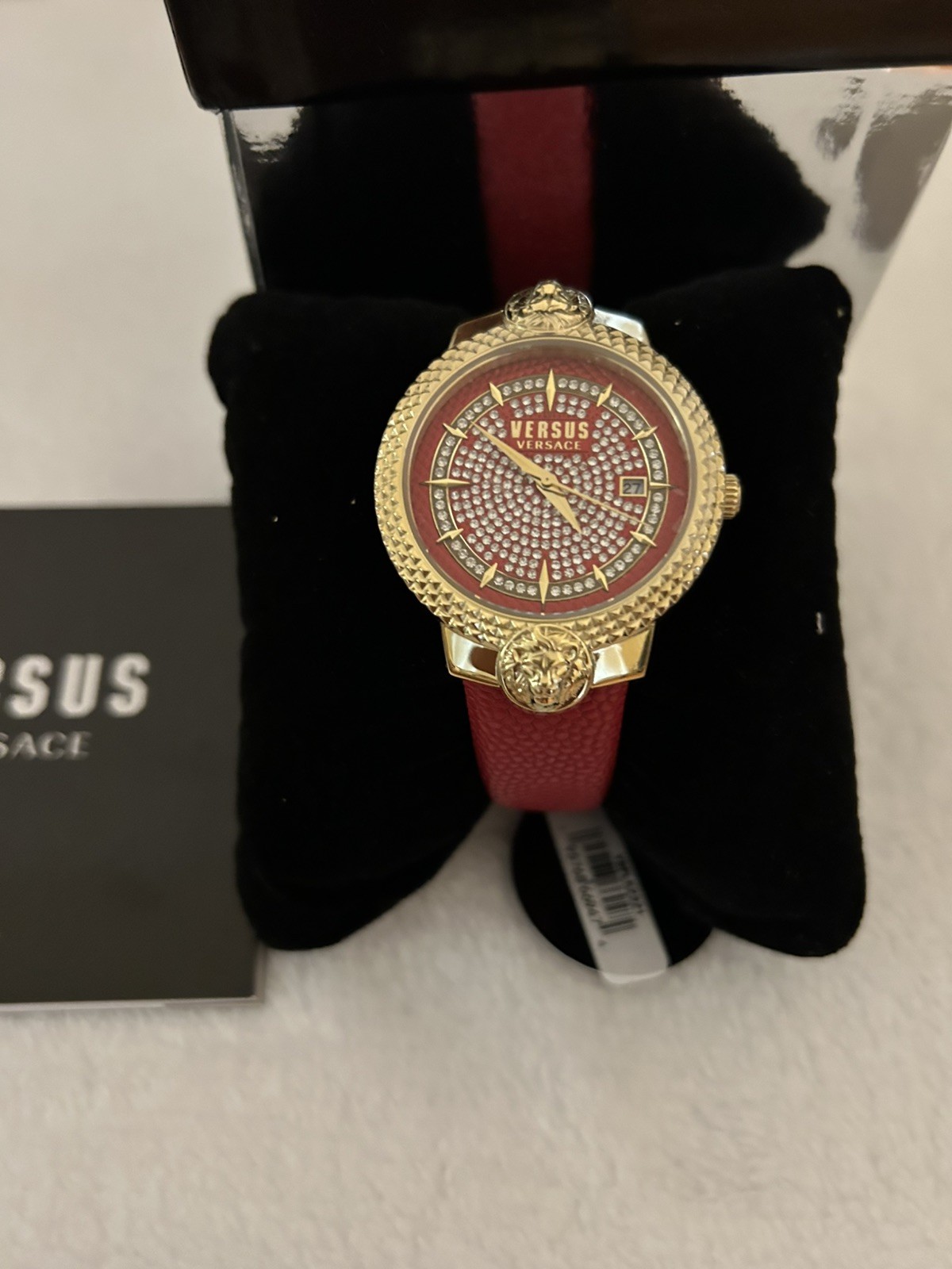 VERSUS by Versace Women’s Mouffetard Crystal Dial Red
