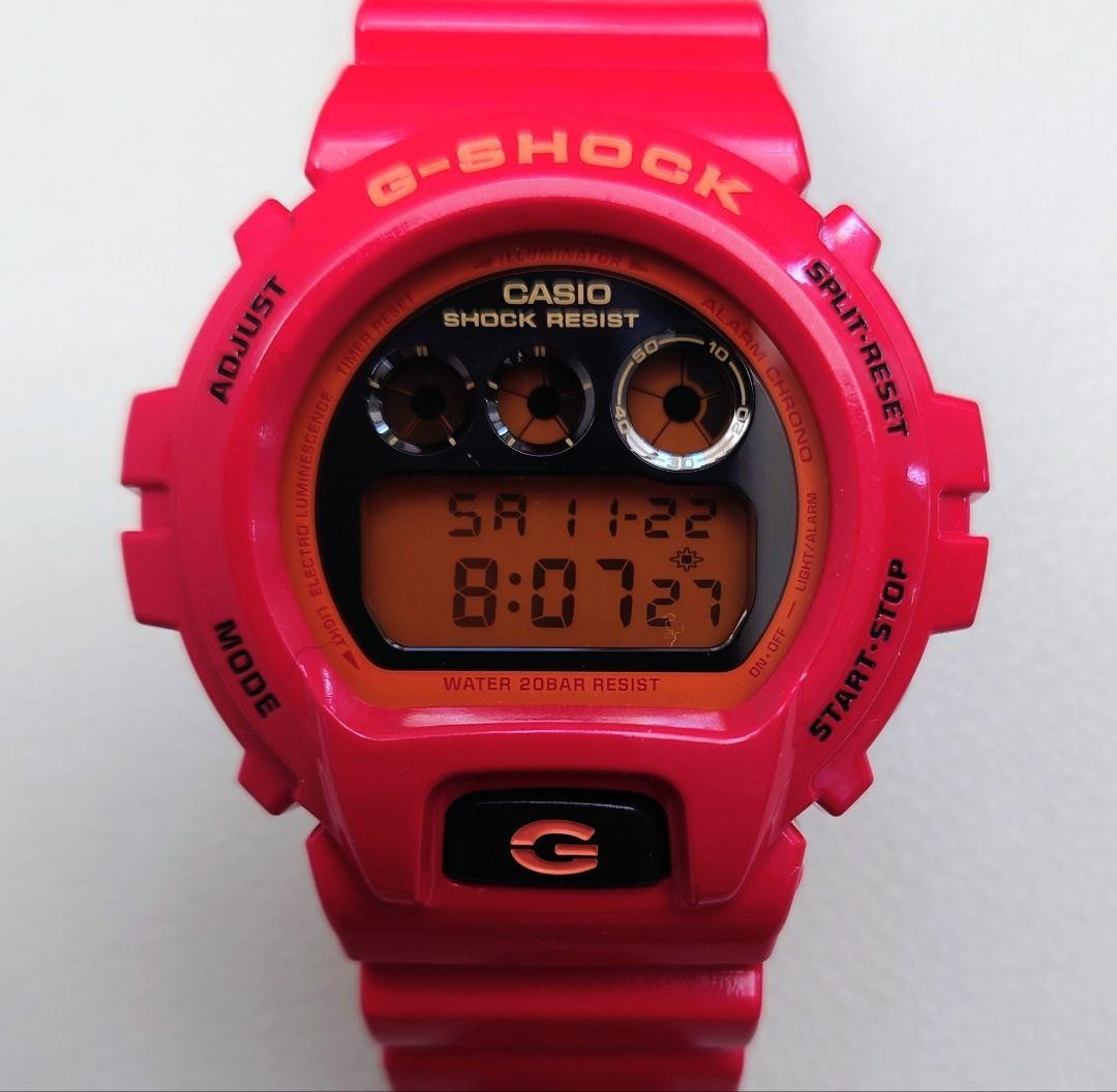 CASIO G SHOCK DW 6900CB Red Crazy Color Item Casio