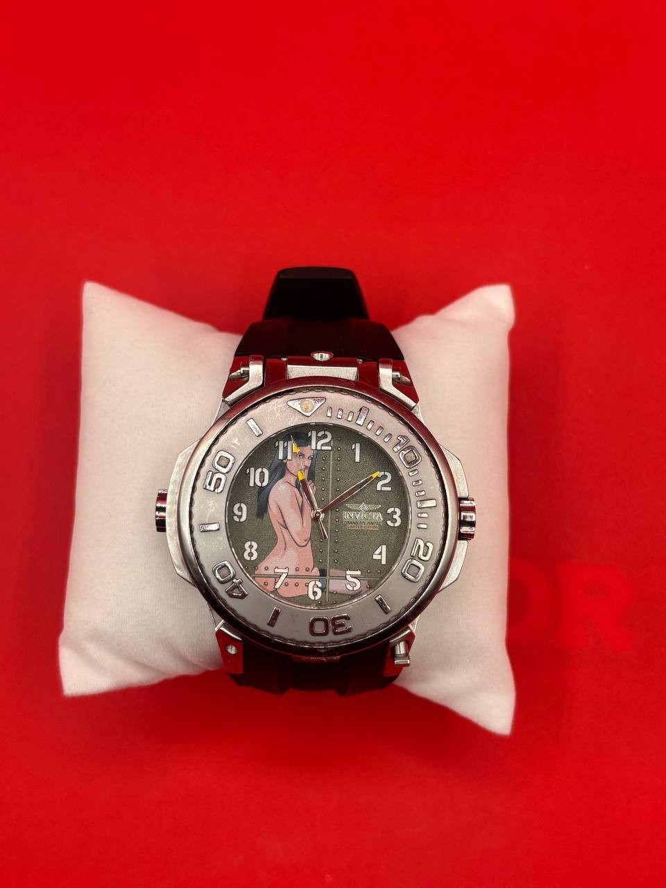 INVICTA 29749 Chronograph Transatlantic Flip Wristwatch 52mm Silicon Limited PH9
