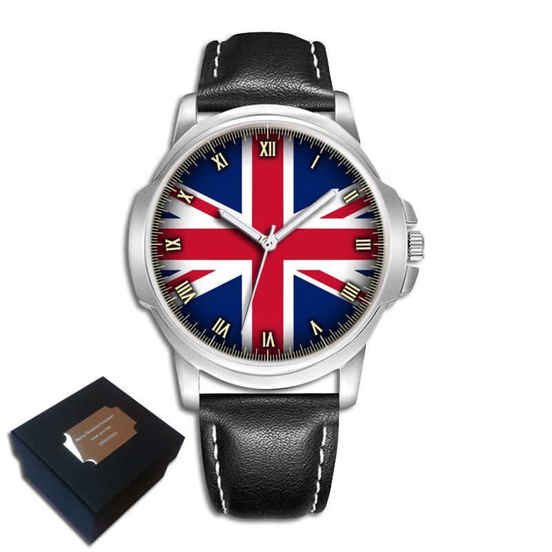 UNION JACK UNITED KINGDOM FLAG MENS GENTS WRIST WATCH BIRTHDAY CHRISTMAS GIFT