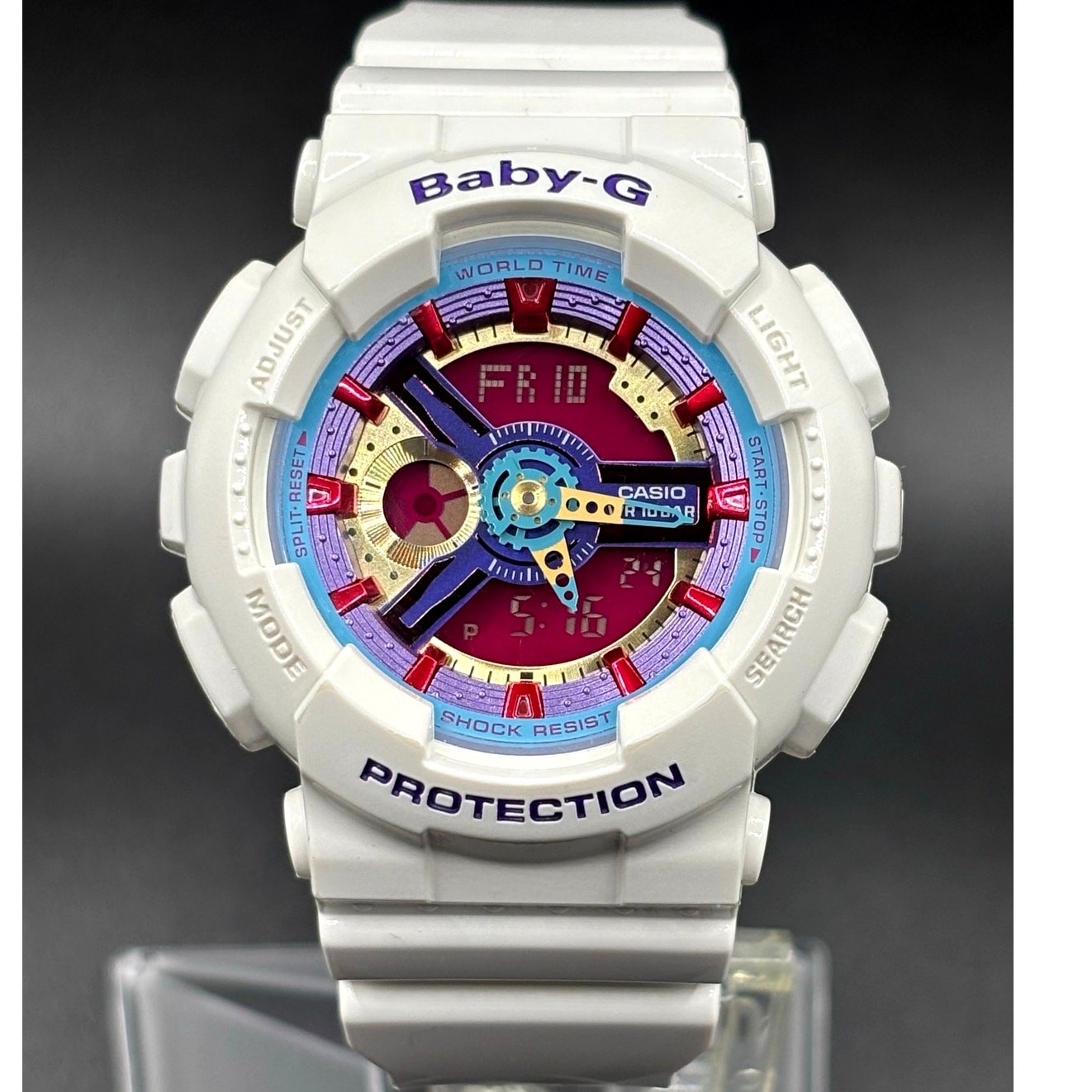 Casio Baby-G BA112-7A White Analog Digital Women’s Watch NIB Discontinued