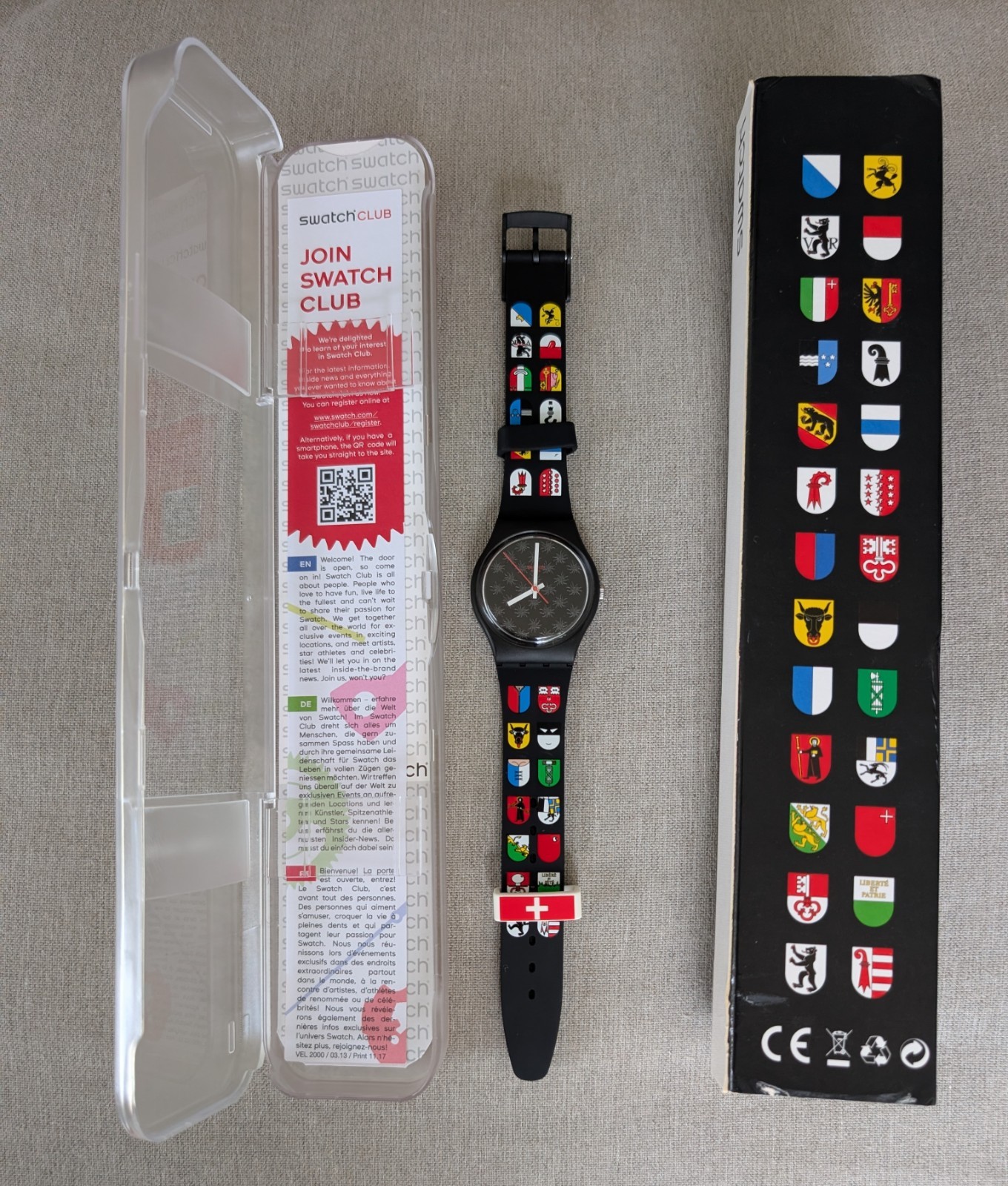 Swatch Swiss Exclusive Watch D’Schwizer GZ286 – New in case with papers