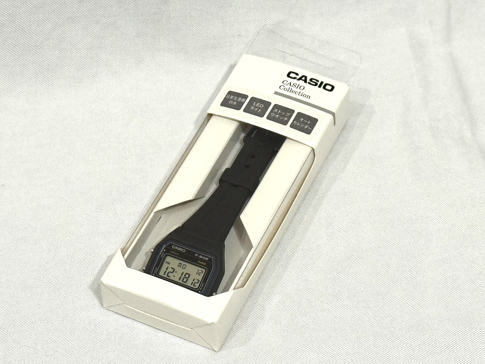 CASIO F-84W-1QJH Black Light Men’s Standard Digital Wristwatch OFFICIAL New