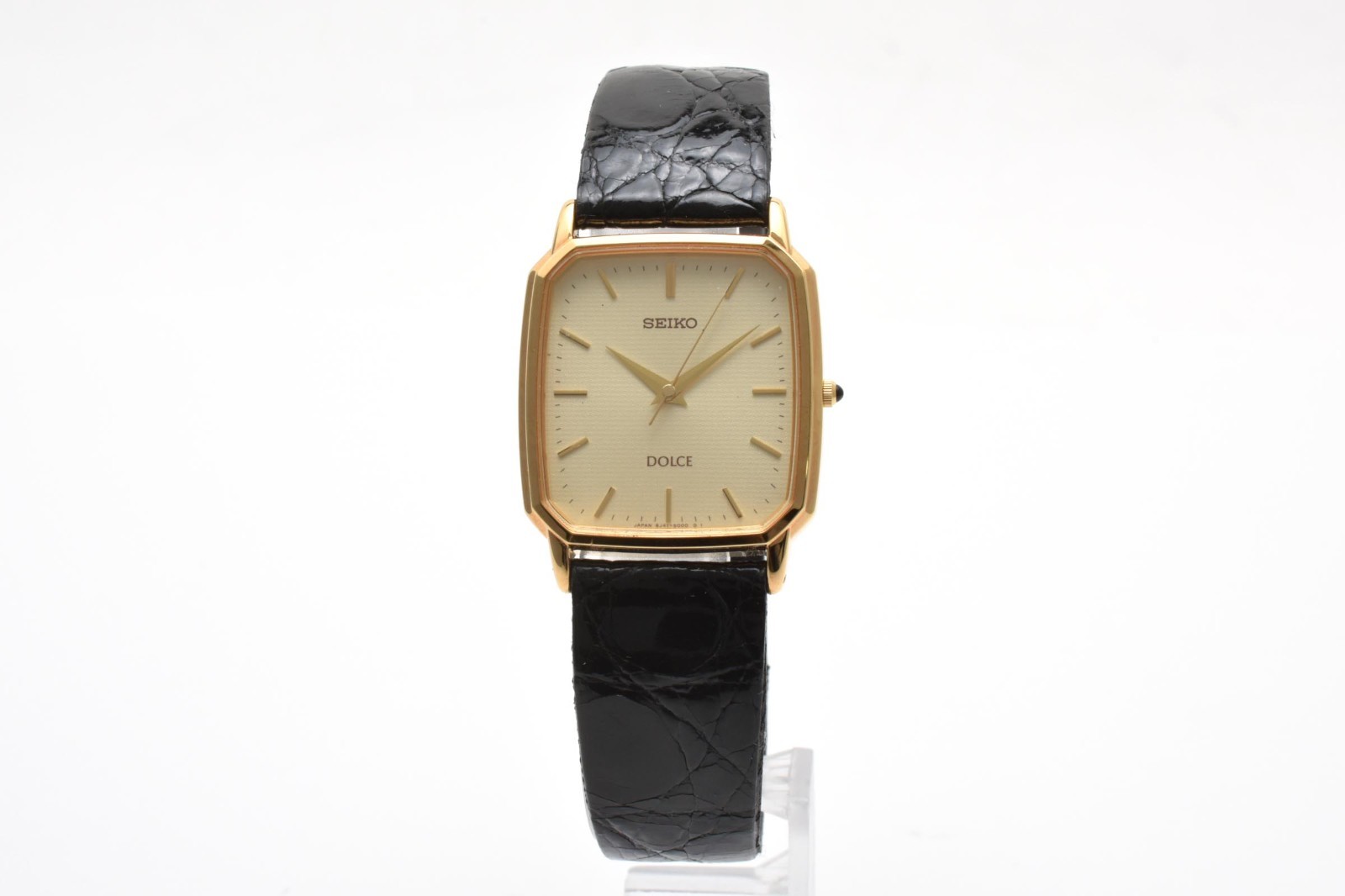 [Near Mint] Seiko Dolce 8J41-5000 Quartz 27mm Gold Dial Vintage Men’s Watch