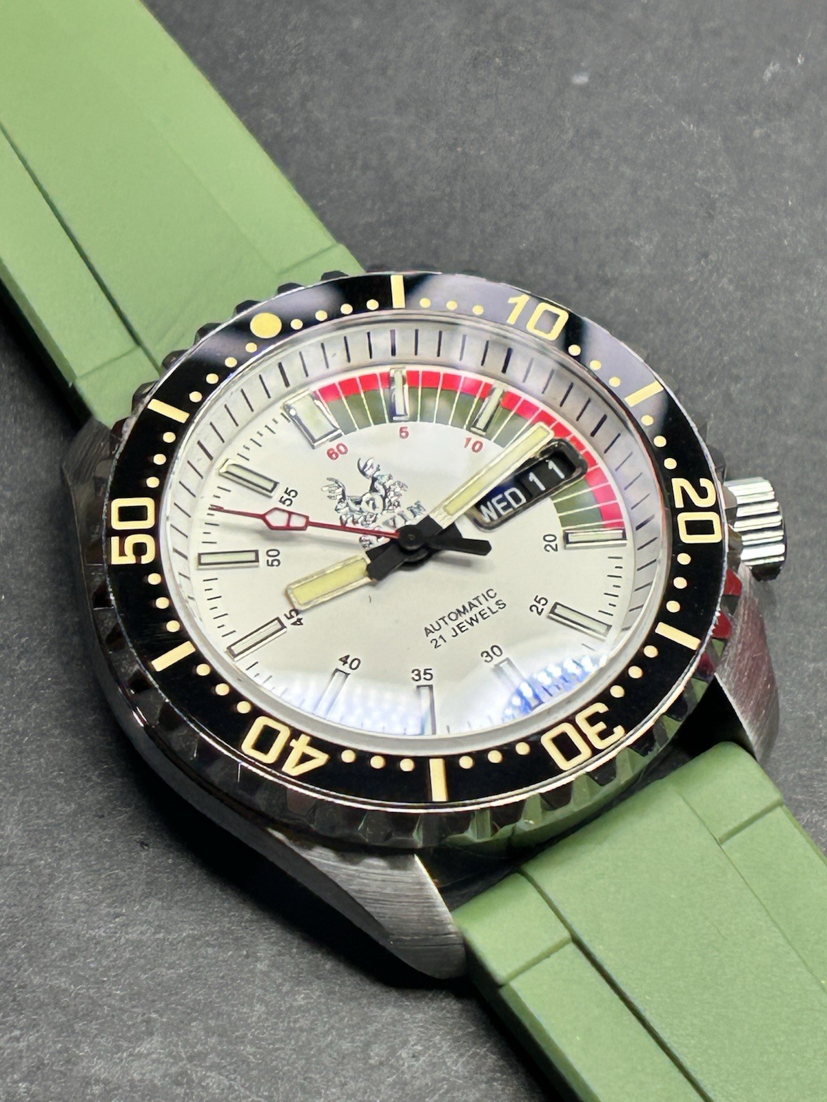 Sevin White “Racer” Automatic NH36 Watch
