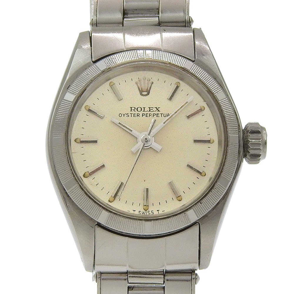 ROLEX Oyster perpetual Watches 6618 cal.1161 SilverDial Stainless Steel Me…