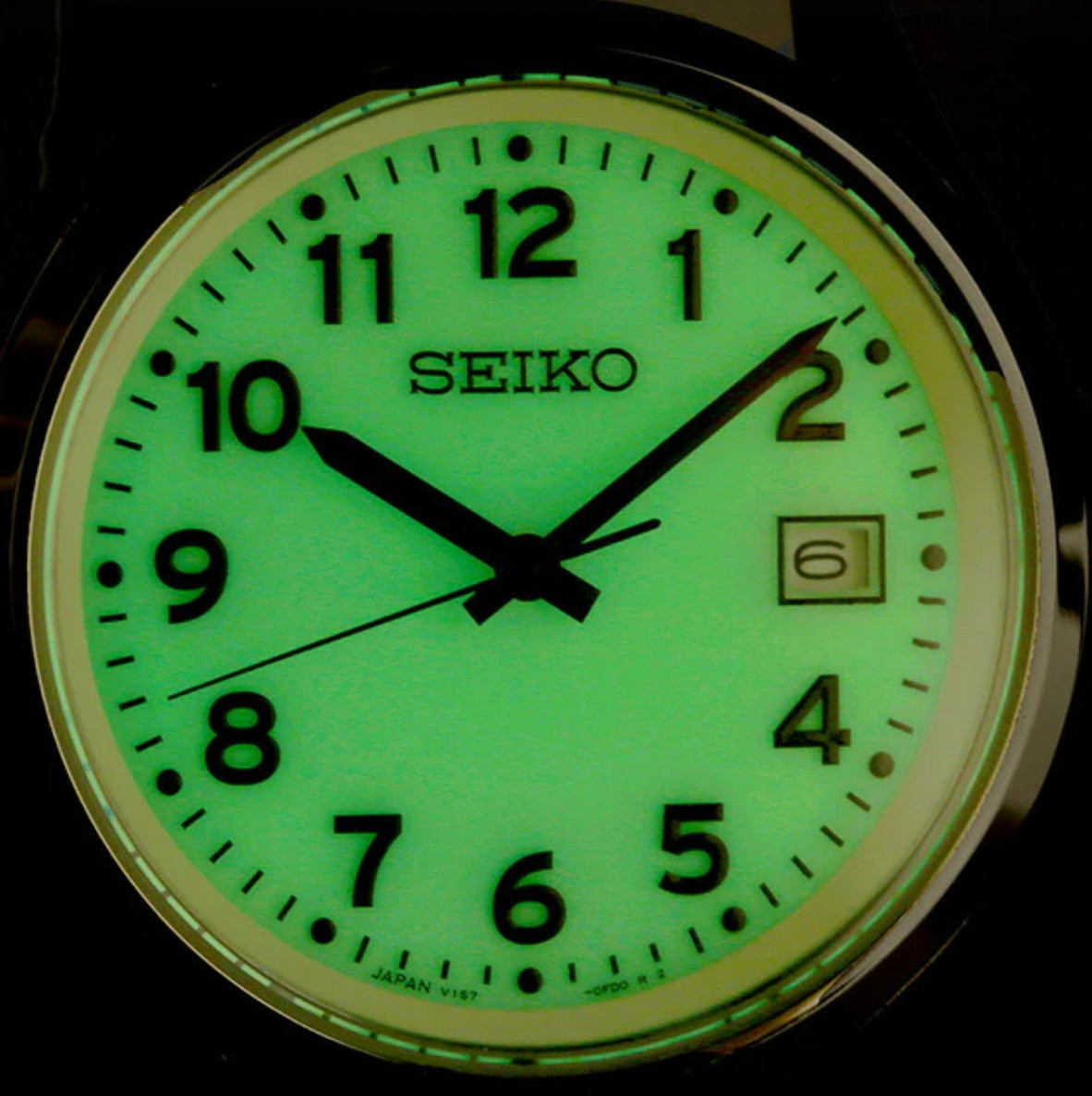 SEIKO Selection SBPX157 White Lumibrite Solar Sapphire Men’s Watch New in Box