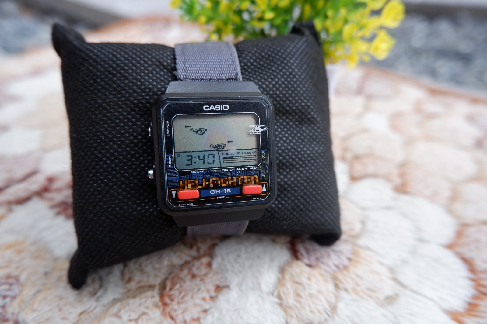 Rare Vintage Casio GH-16 Heli-Fighter Game Watch 80s Retro Arcade Working