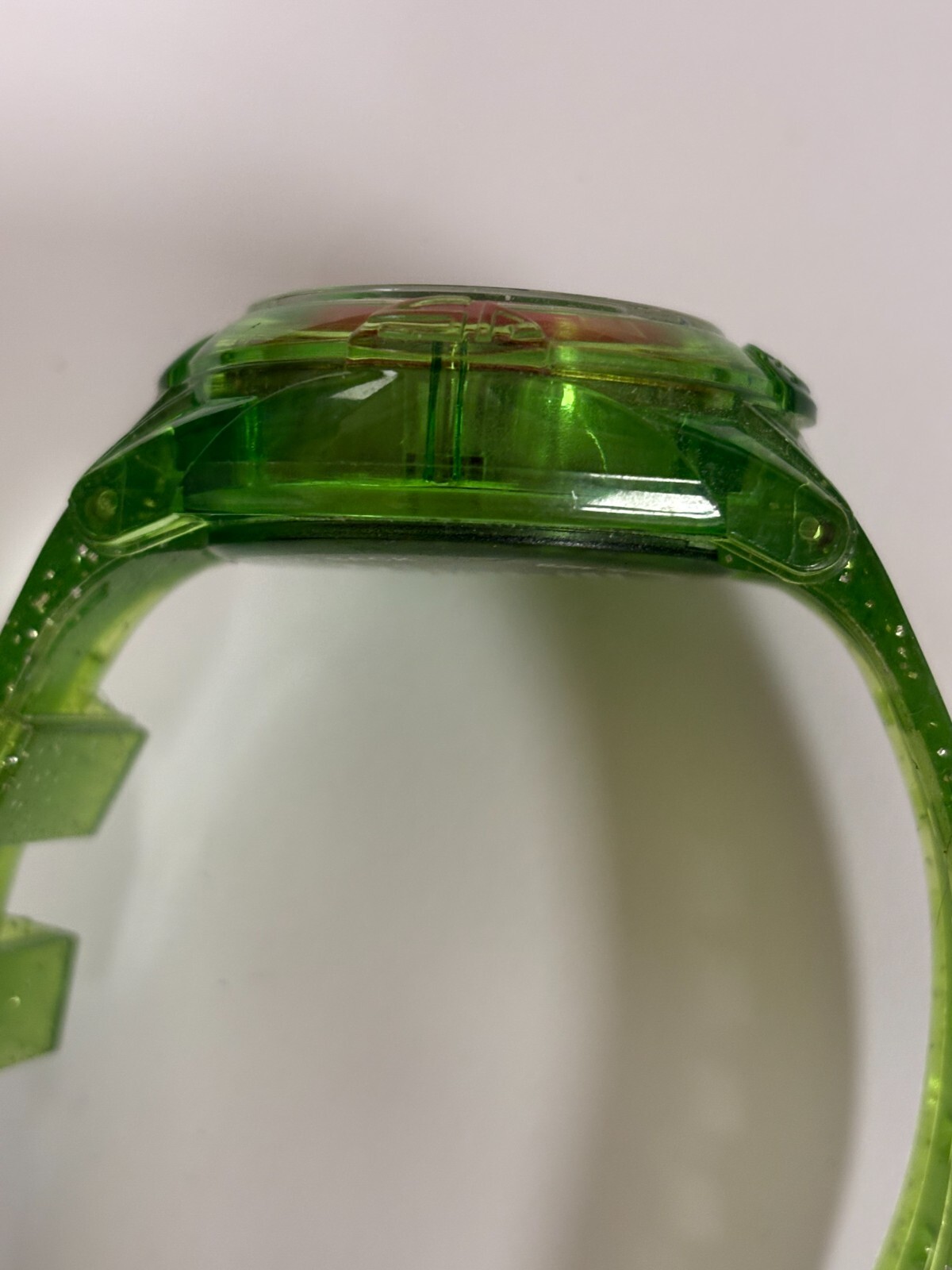 Keroppi Sanrio Green Plastic Resin Digital Quartz Watch NOT WORKING