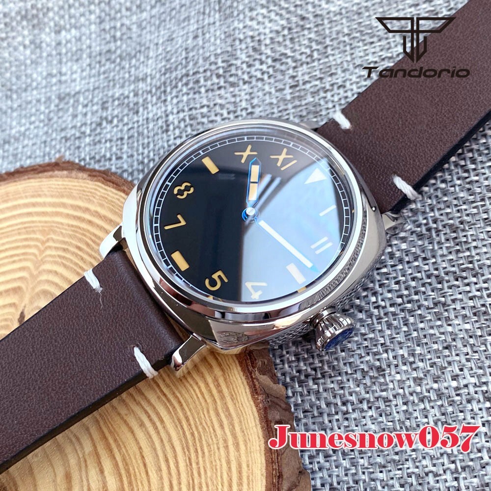 20Bar Square Men Watch Tandorio 42MM Mechanical NH35A Two Hands Sapphire Glass