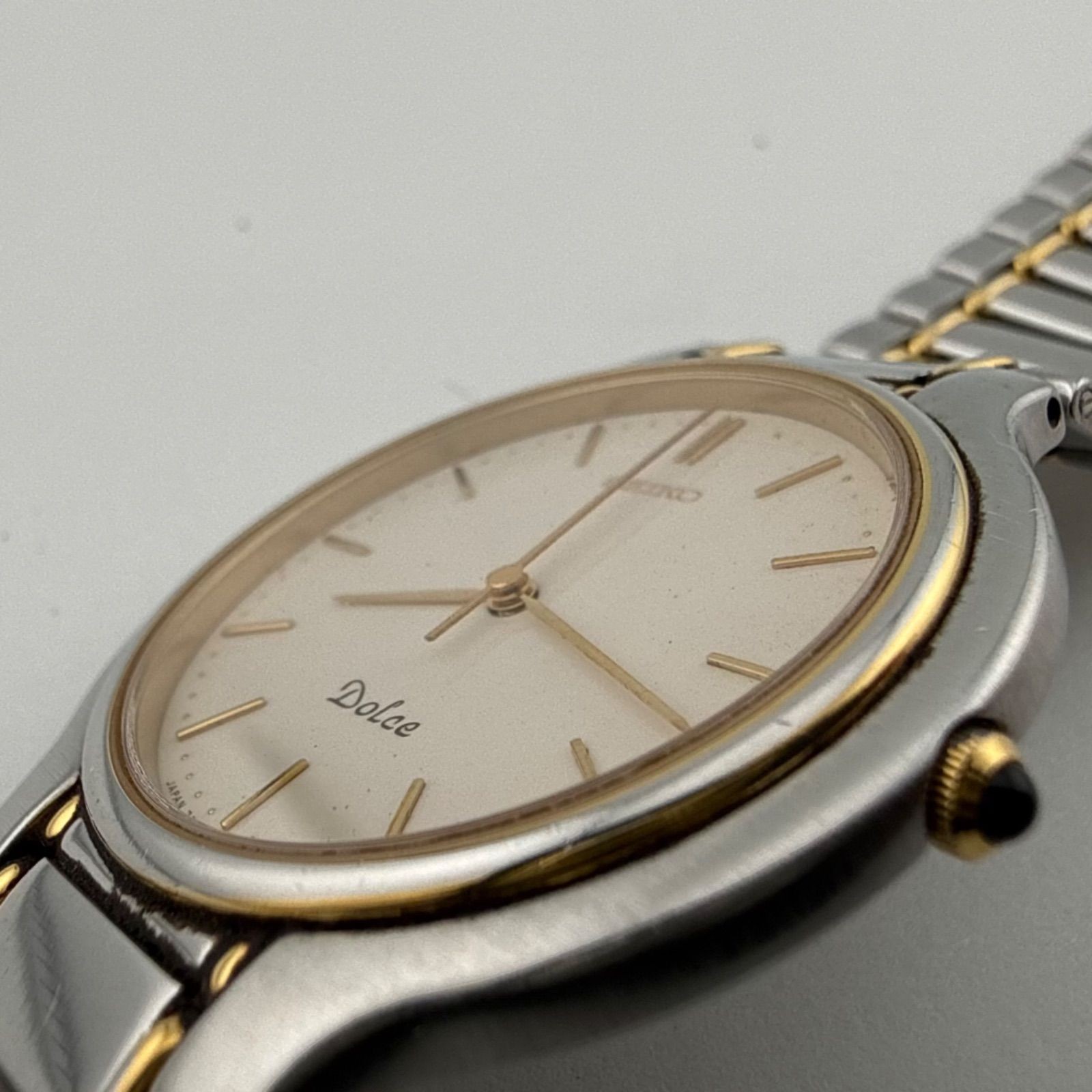 SEIKO Dolce 7741-6050 Men’s Watch Quartz Working Battery Replaced