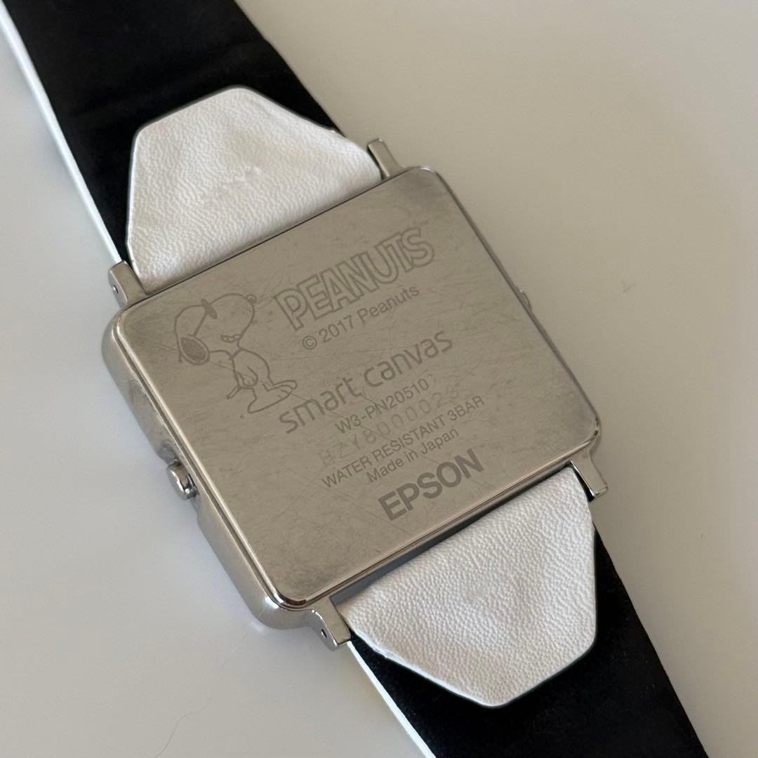 Epson Smart Canvas Snoopy Watch China Release Chinese Language New Battery MINT