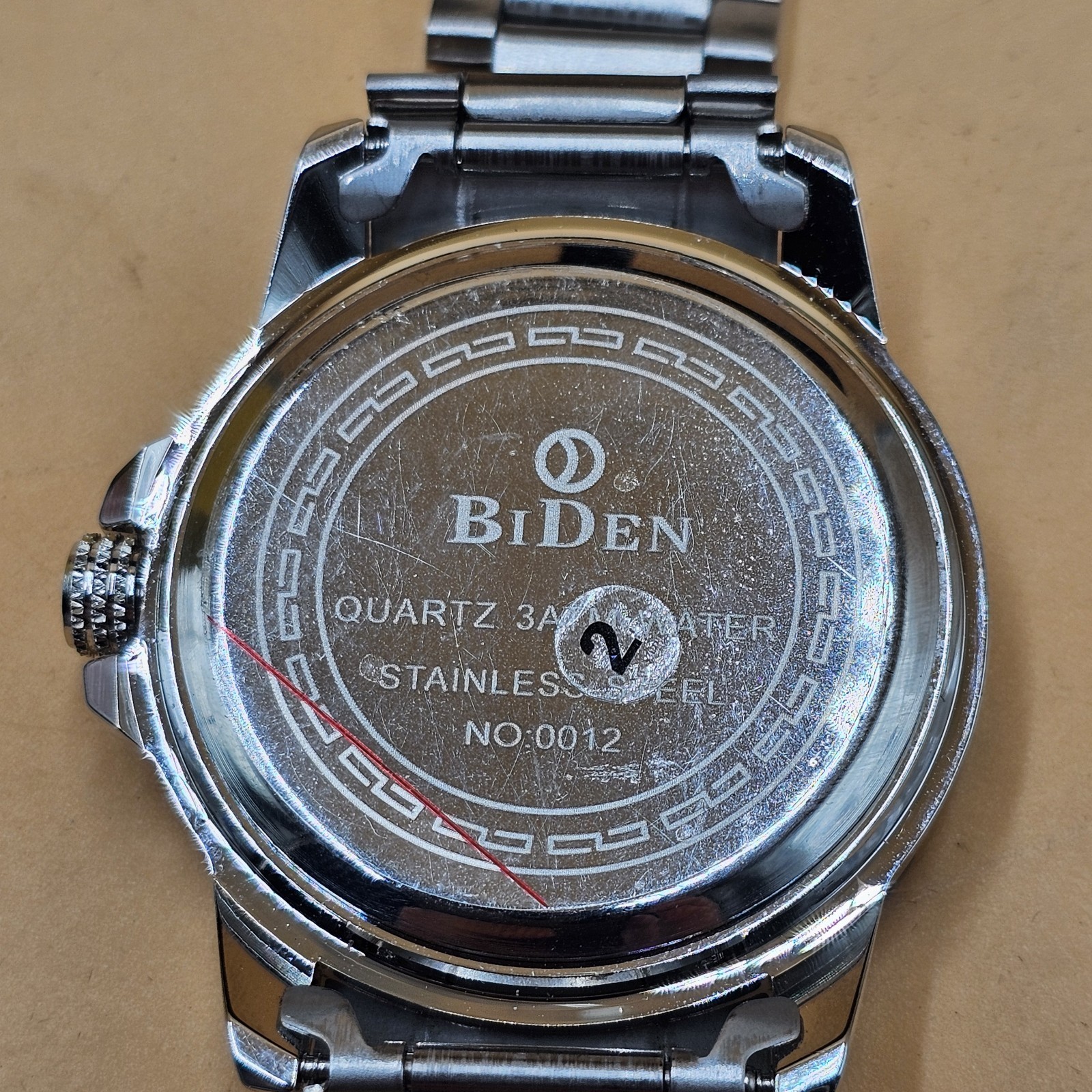 Biden 0012 Luxury Stainless Steel White Dial Date Quartz Men’s Watch Japan Movt