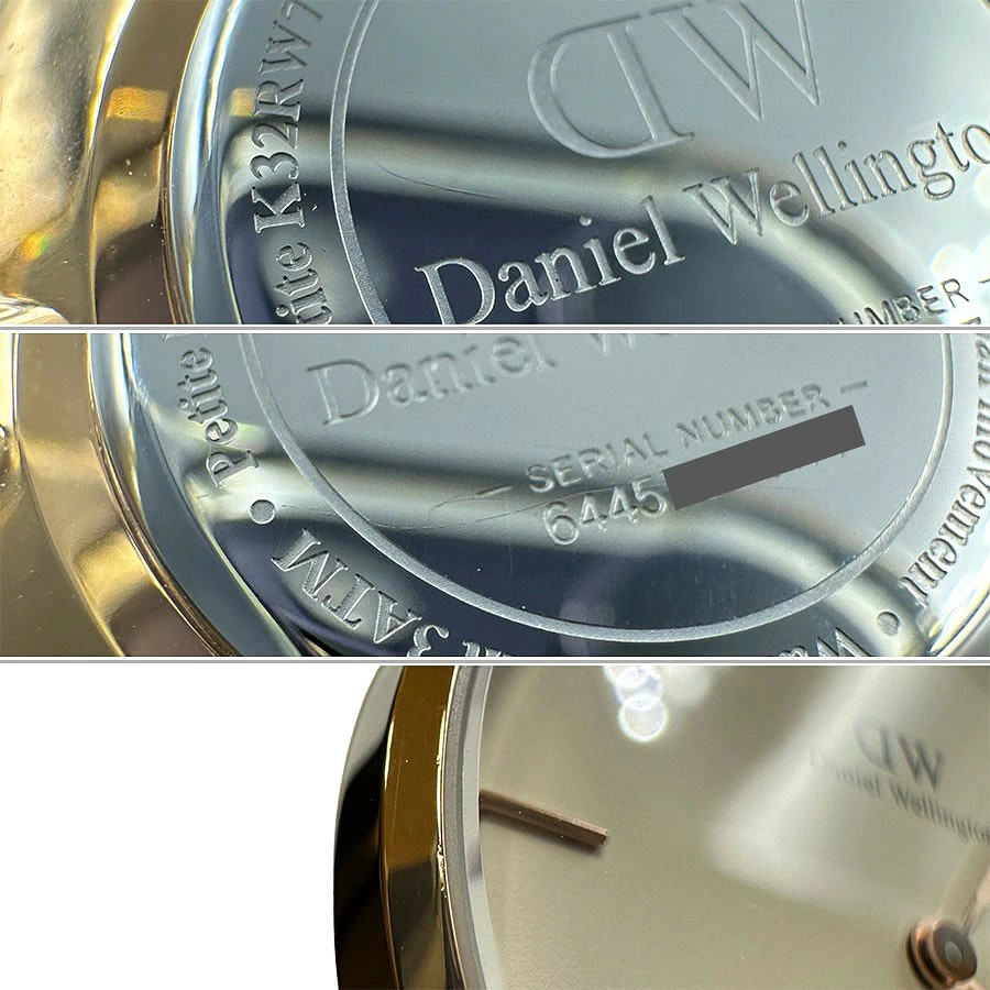 [A1R] Daniel Wellington Petite 32mm white dial rose gold brown belt [w2z]