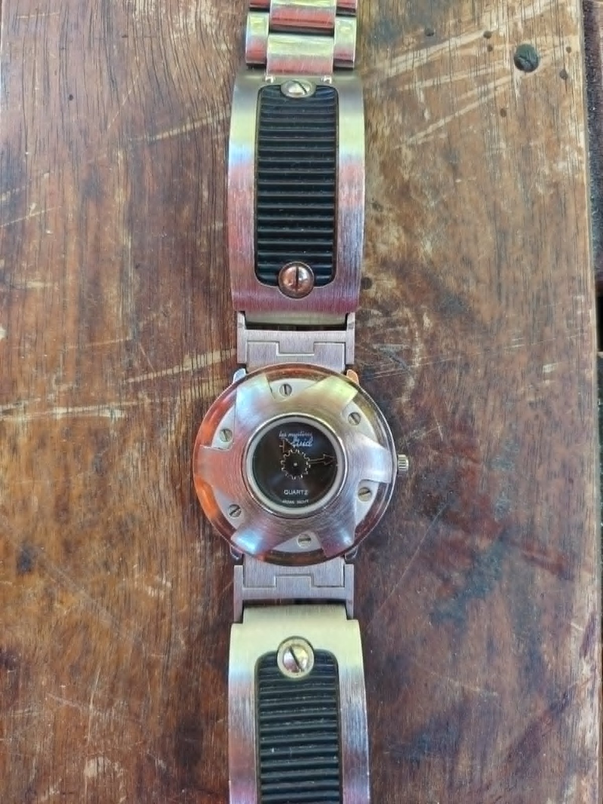 VTG post modern De Longe quartz wrist watch by Hard Tech, Cyberpunk