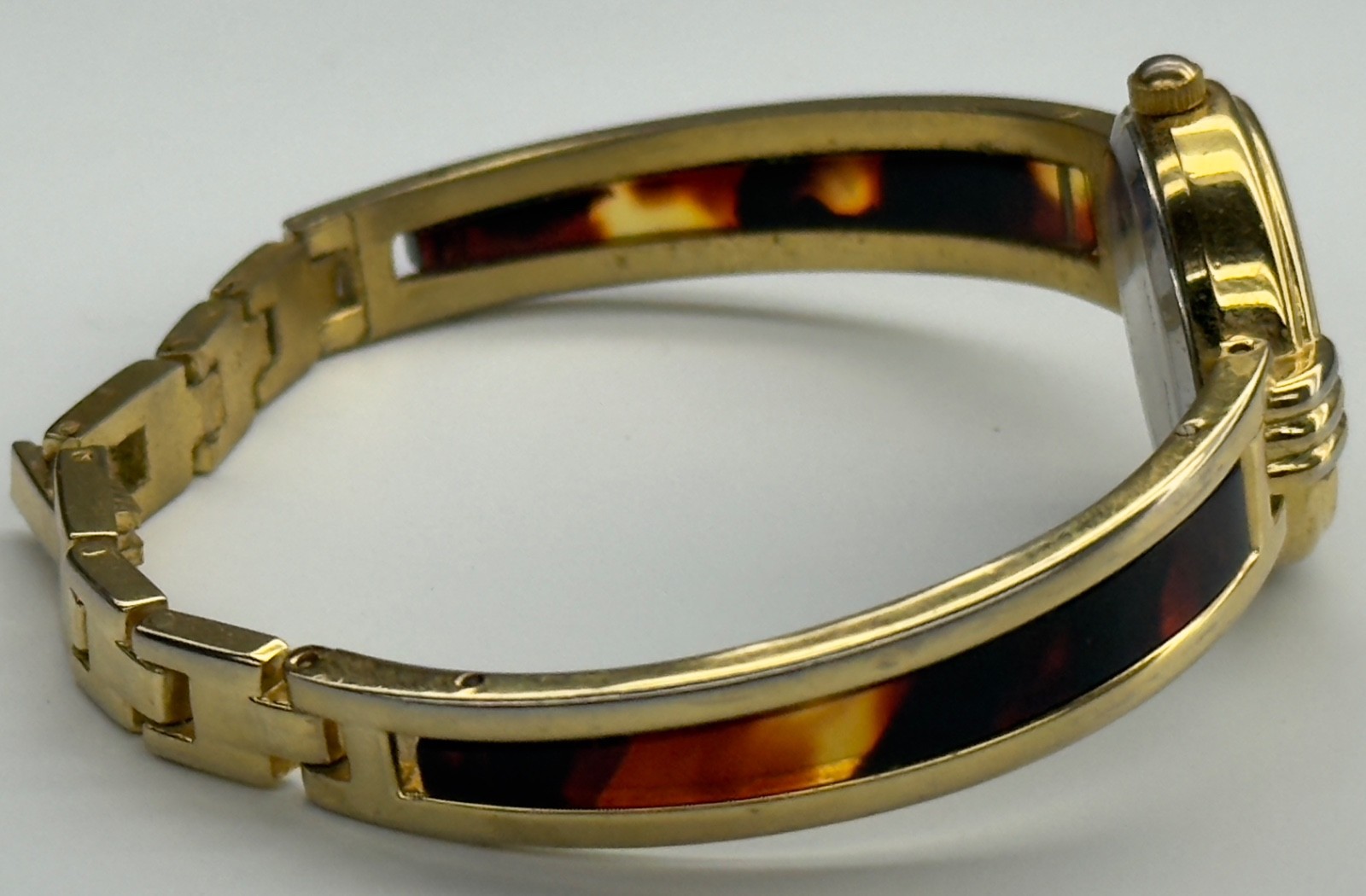 Women’s Collezio Quartz Wristwatch Gold Tone Bracelet Analog Linked Transparent