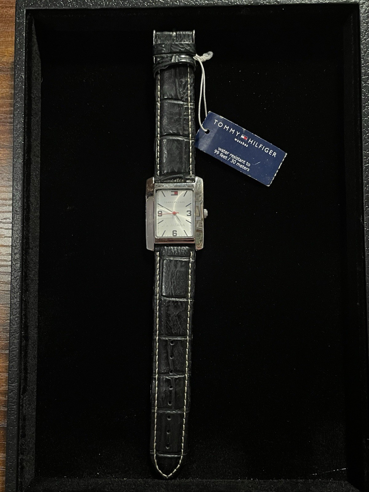 Tommy Hilfiger Square-Face Watch Needs Battery & Replacement Strap
