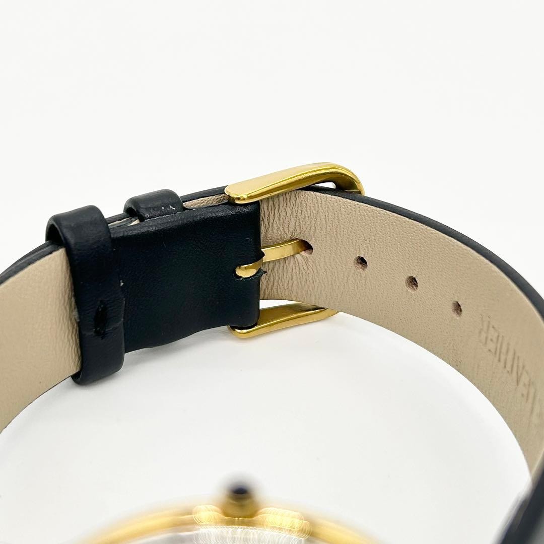 Seiko Dolce 5E31-6D60 Quartz Watch Gold White Black Battery