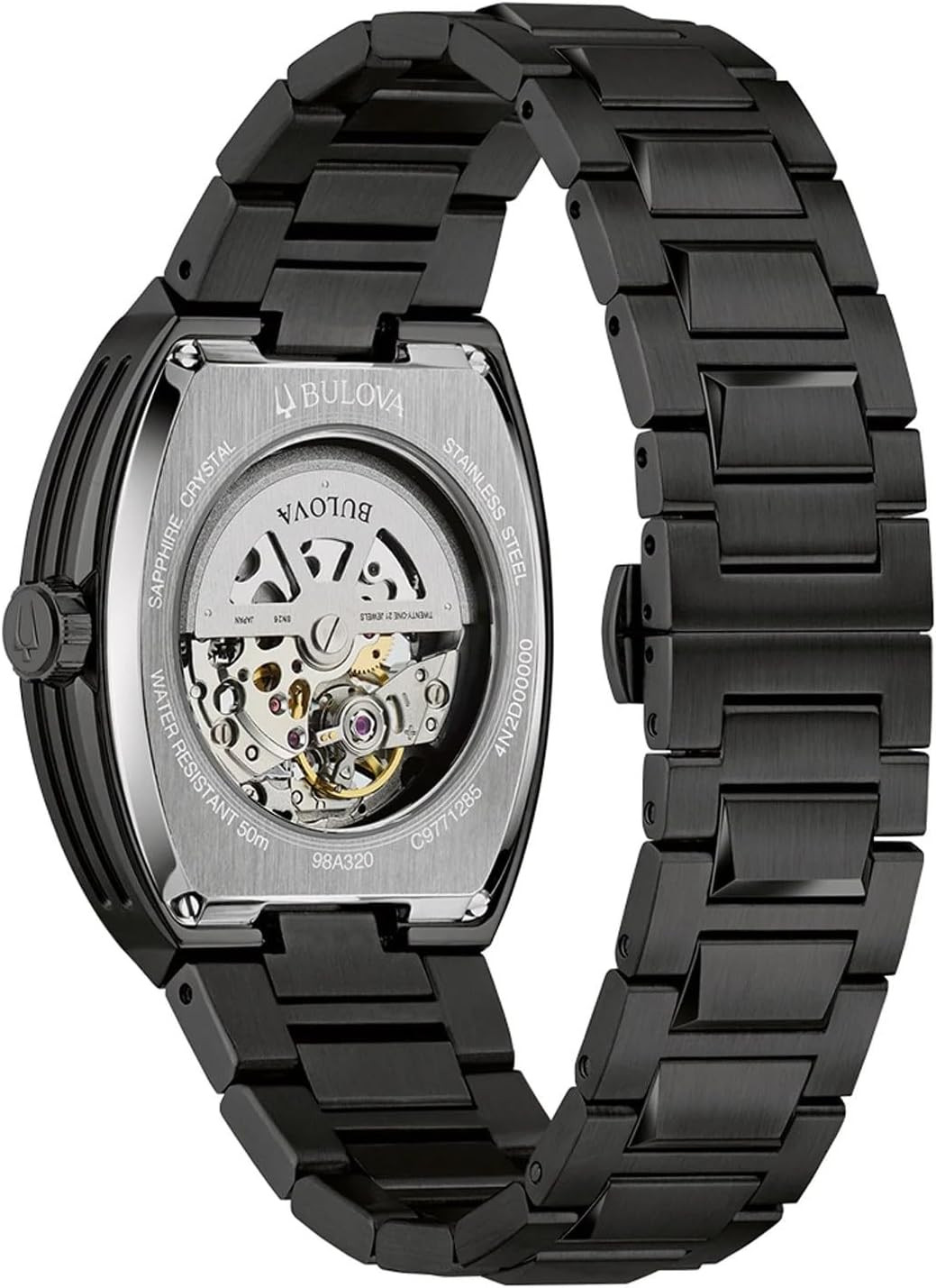 Automatic Multicolor Dial Black Stainless Steel 40mm Bracelet Watch – 98A320