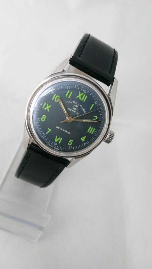 Favre Leuba Geneva Seaking Hand-winding watch swiss made Men’s Blue Dial