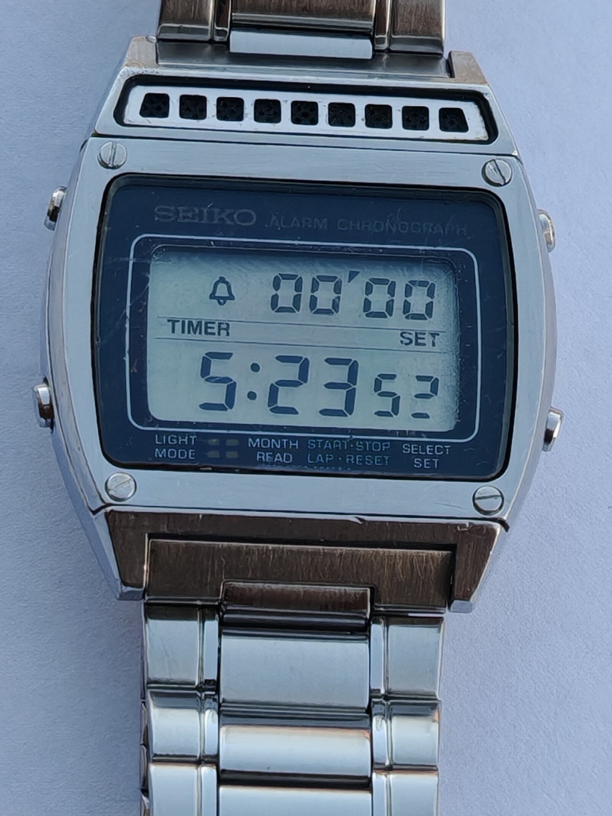 SEIKO CHRONOGRAPH DIGITAL ALARM A359-5050 WORKING QUARTZ