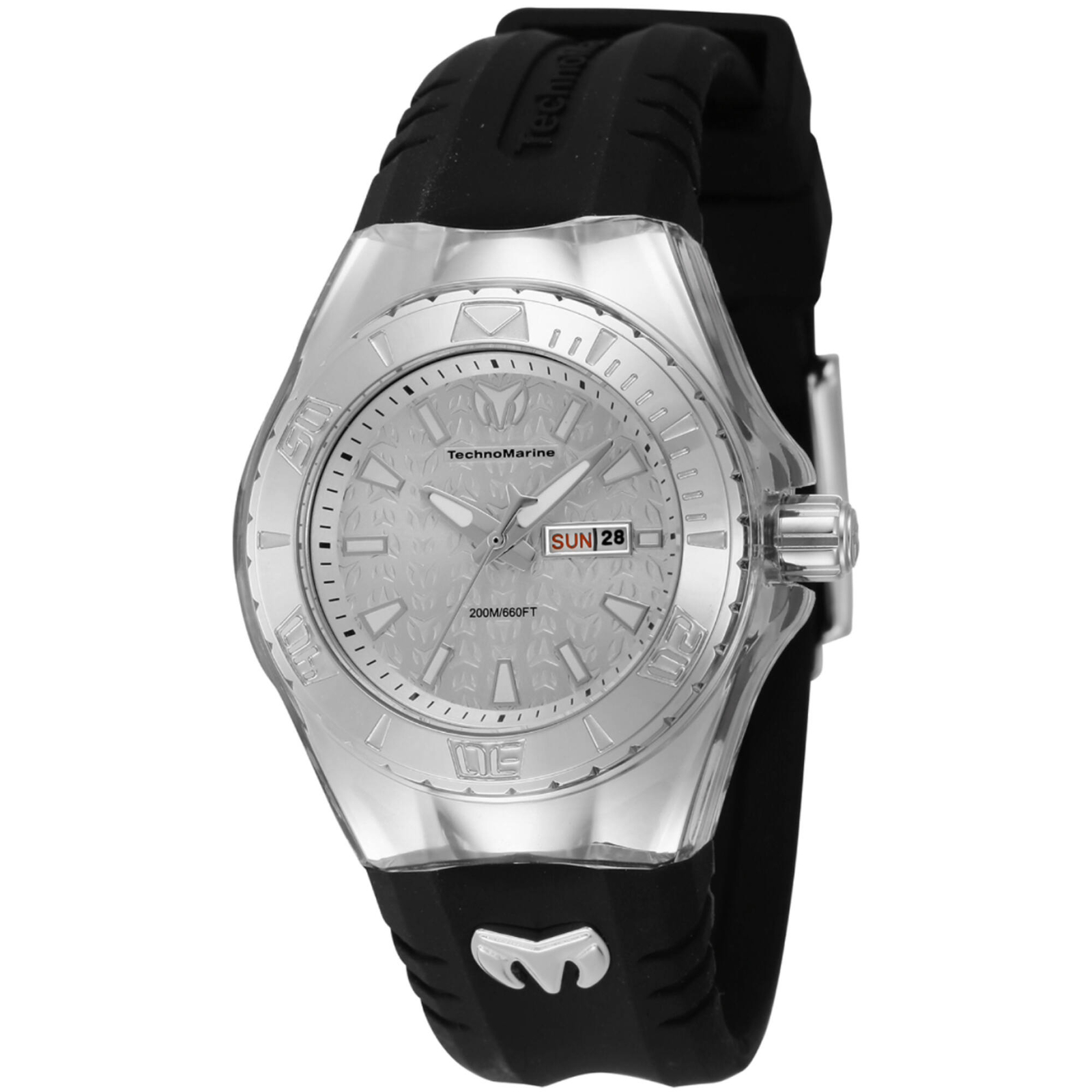 Technomarine Women’s Watch Cruise Monogram Silver Tone Dial Strap TM-122016