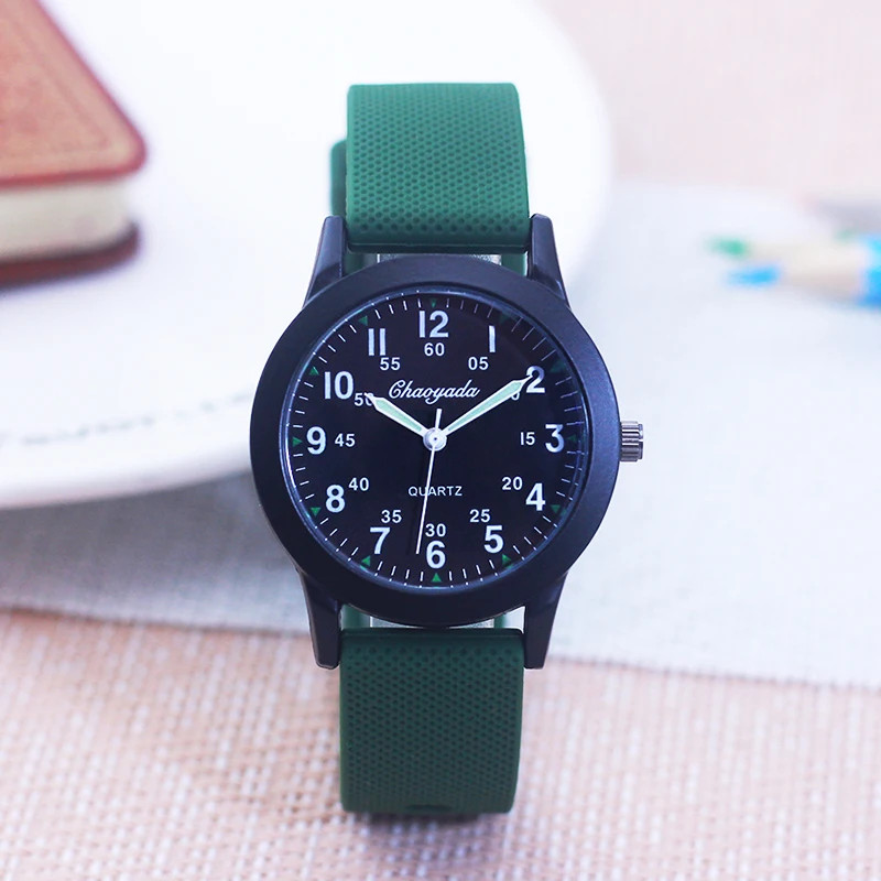Children Boys Girls 60 Minute Scale Quartz Wristwatches Junior High