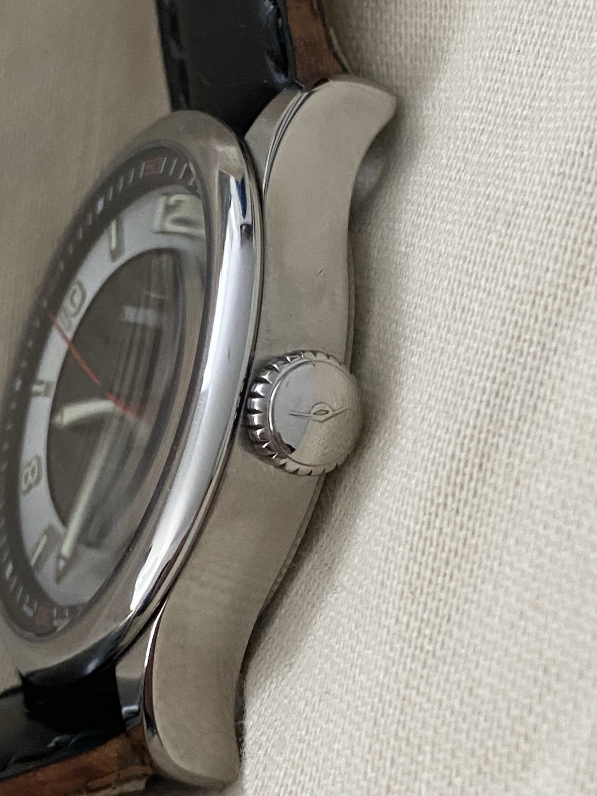 Mondia Automatic Men’s Watch New Shell Cordovan Strap, 2824-2 Swiss Movmt
