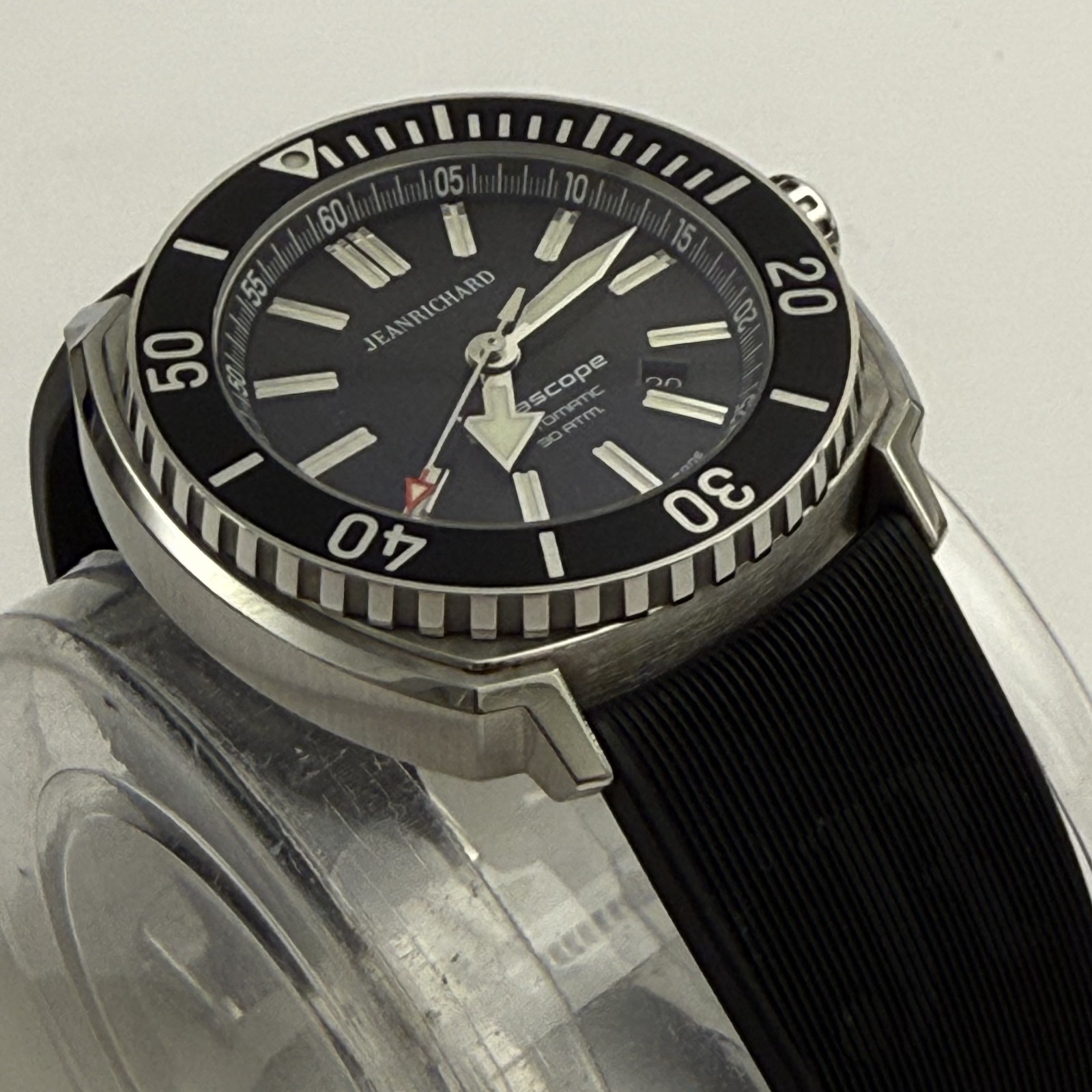 JeanRichard Aquascope 60400 Automatic Watch – Full Set with Box & Carrying Case