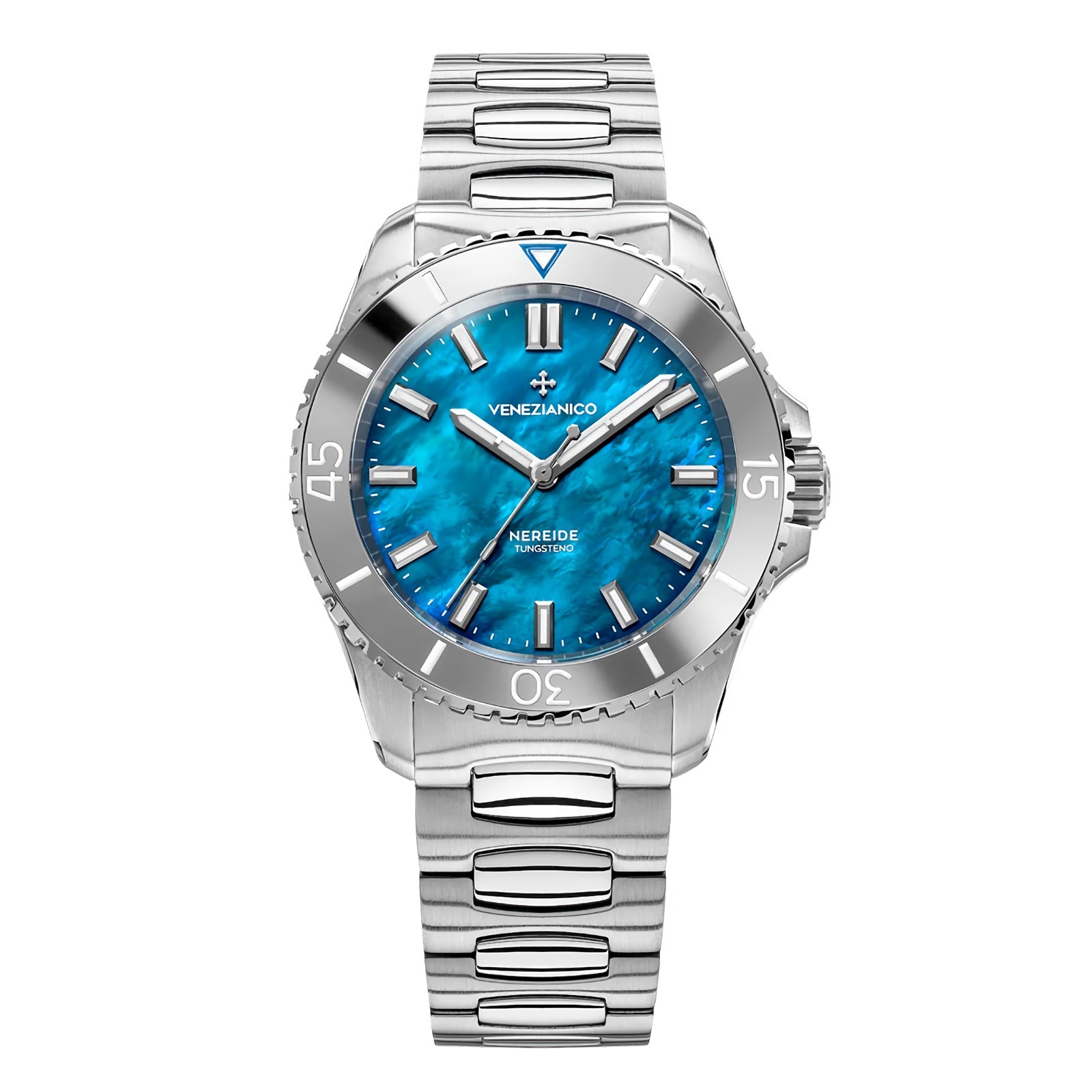 VENEZIANICO NEREIDE TUNGSTENO 39 3121541C Automatic Blue MOP Dial Diver’s Watch