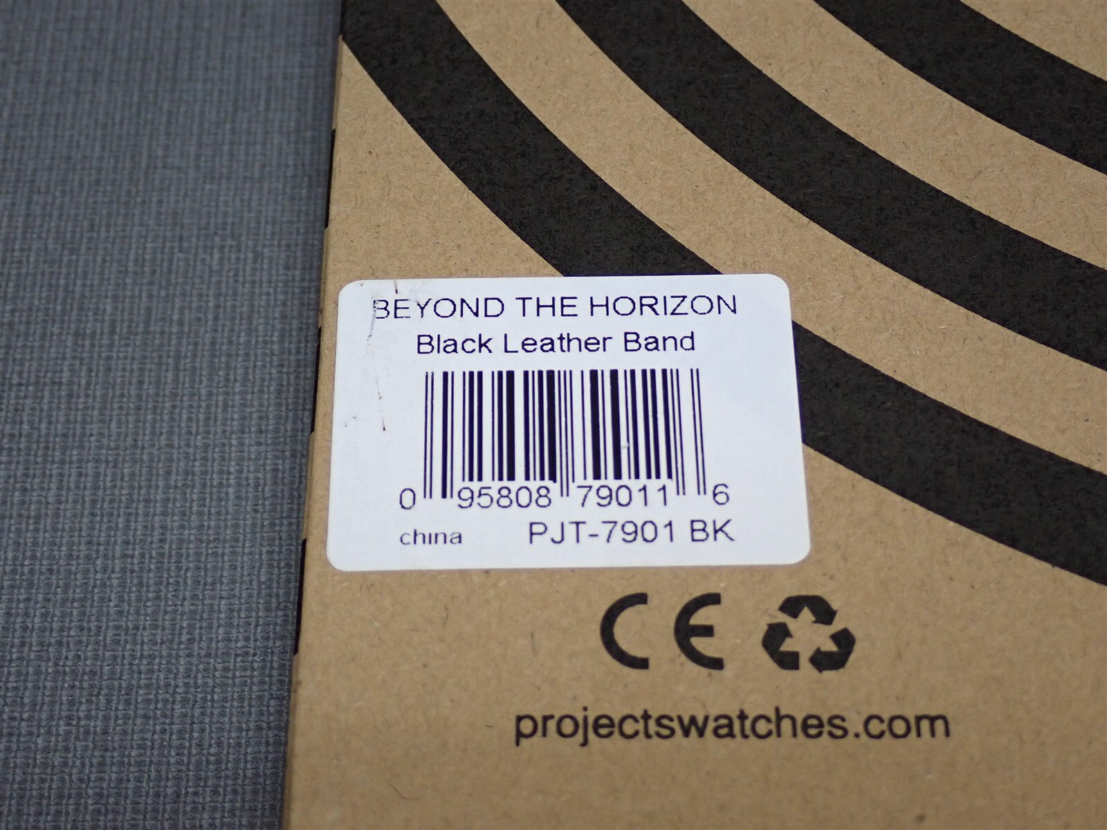 NEW Projects Watches PJT-7901BK Beyond The Horizon 40mm Black Leather Band Watch