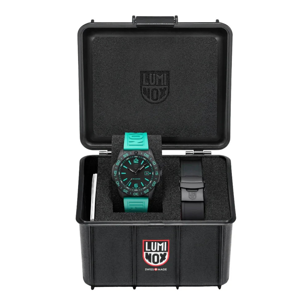 Luminox Pacific Diver Men’s Quartz Watch XS.3124.N.SET Black Dial Rubber 200M