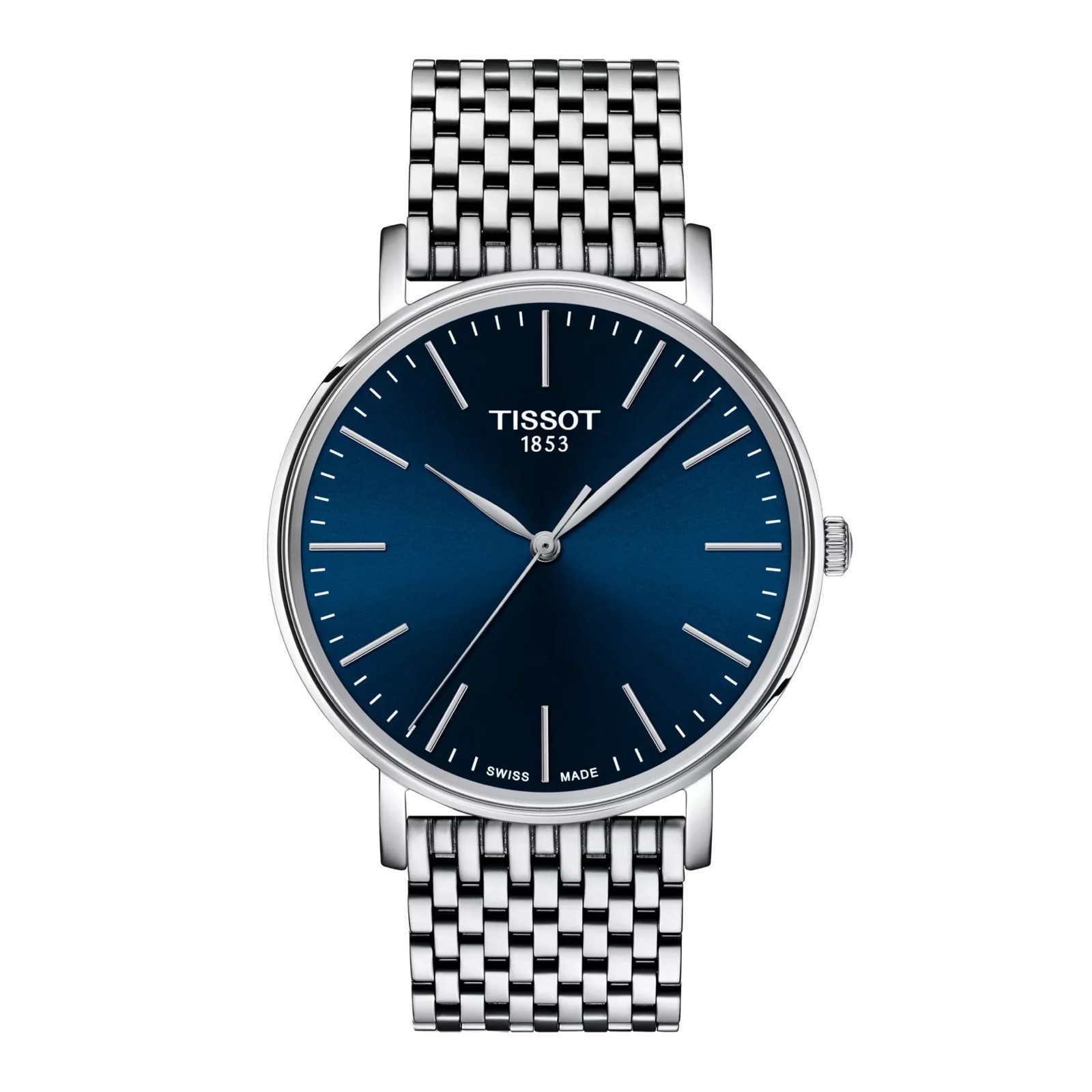 Tissot Everytime 40mm T143.410.11.041.00 Quartz Watch Blue Dial Swiss Made