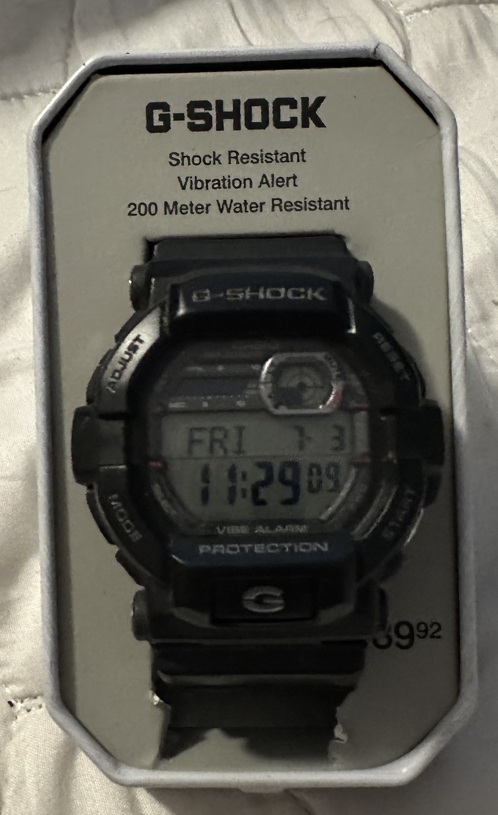 Casio G-Shock Mens Watch READ 3403 GD-350 Vibration Alarm World Time New Battery